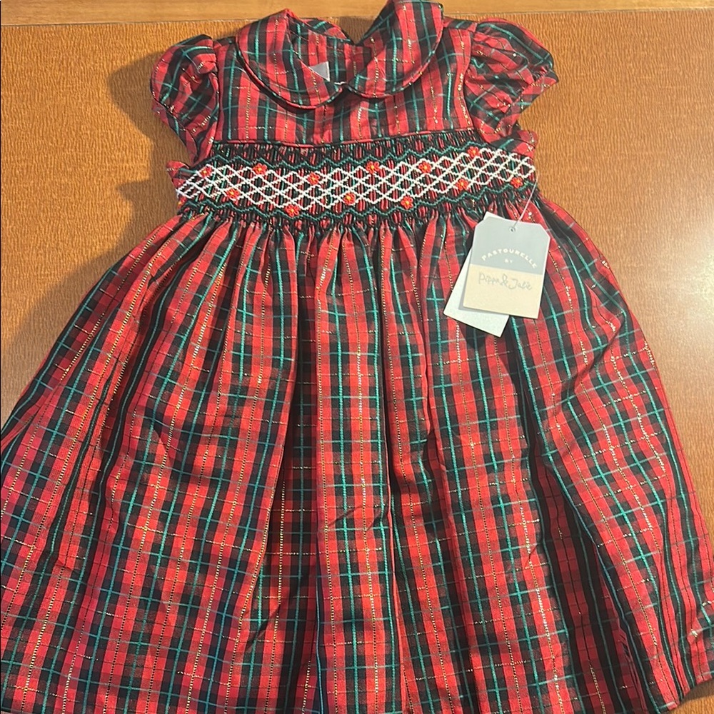 Red and Green Plaid Dress